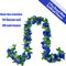 2 PCS 15FT Artificial Flower Garland - Royal Blue Silk Rose Vine